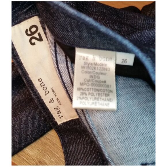 Rag & Bone Tech Skinny Mid rise Jeans Indigo 25-26 - Picture 5 of 6